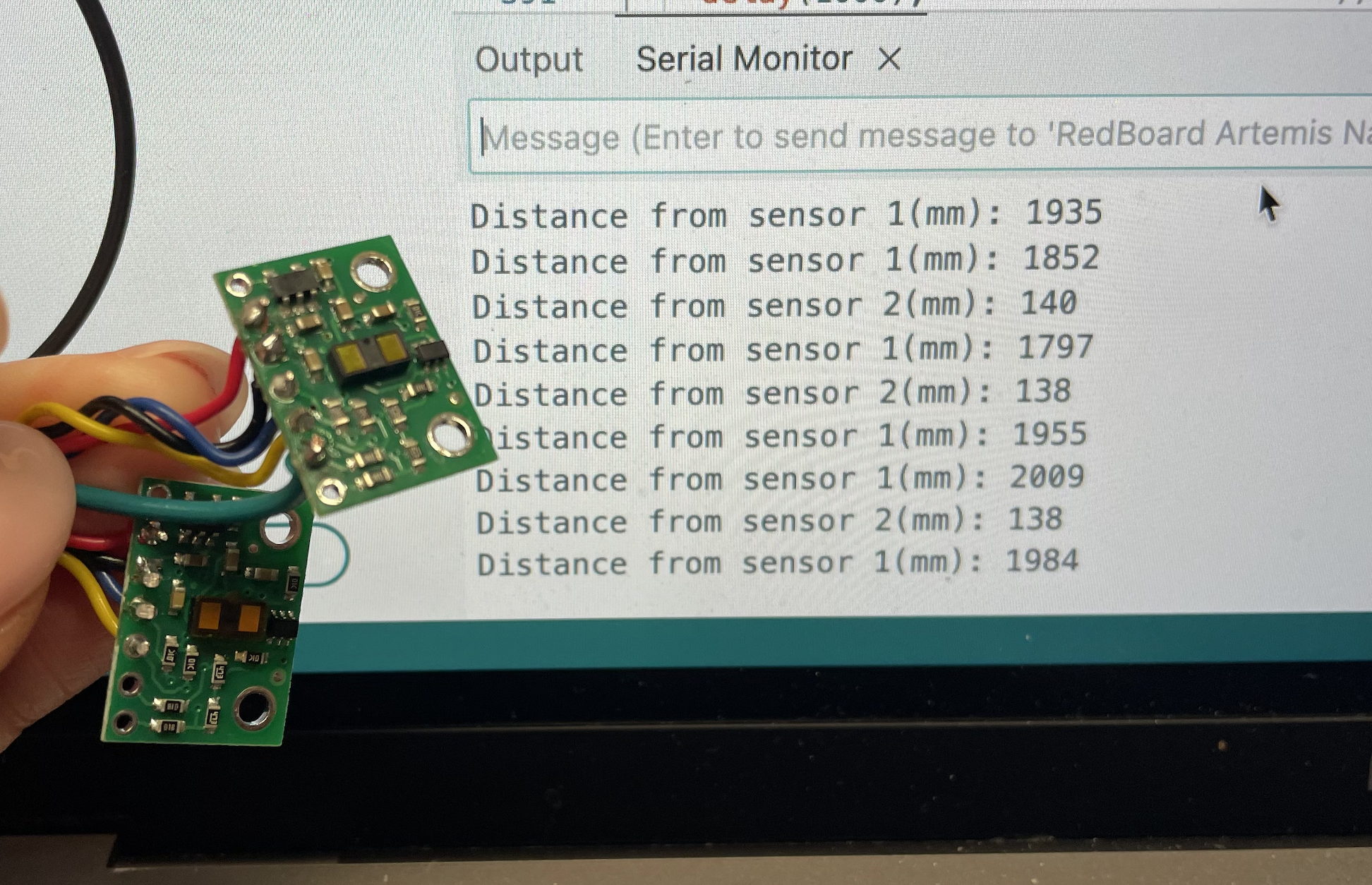 both sensors working